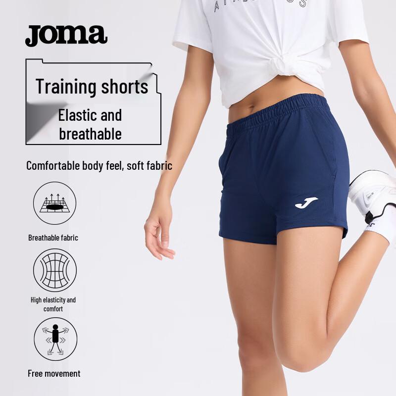JOMA Women s Quick-Dry Athletic Shorts with Pockets S