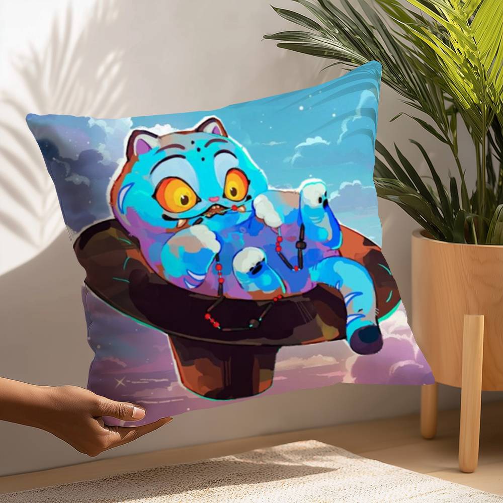 K-kpop D-Demon H-Hunters Pillow Case Plush Fabric Soft  Pillowcase Double Sided Print Cushion Cover Household Gifts