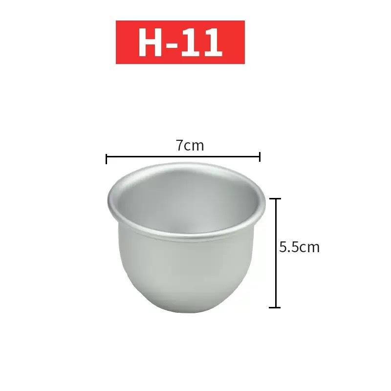 Deep Semi-circular Spherical Cake Mold, Cake Mold, Pudding Mold, Semi-circular Bikini Cake Mold