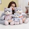 1pc 32 /52cm Kawaii Couple Cat With Cloth Plush Toys Stuffed Animal Cat Pillow Dolls Lovely Toys For Children Baby Birthday Gifts