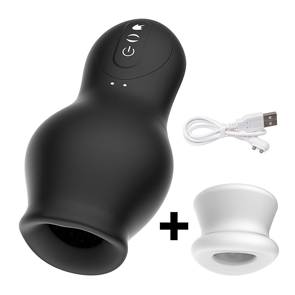 Sucking Masturbator for Men Real Oral Sex Glans Trainer Penis Massage Male Masturbator Cock Vibrating Stimulator Sex Toy for Man