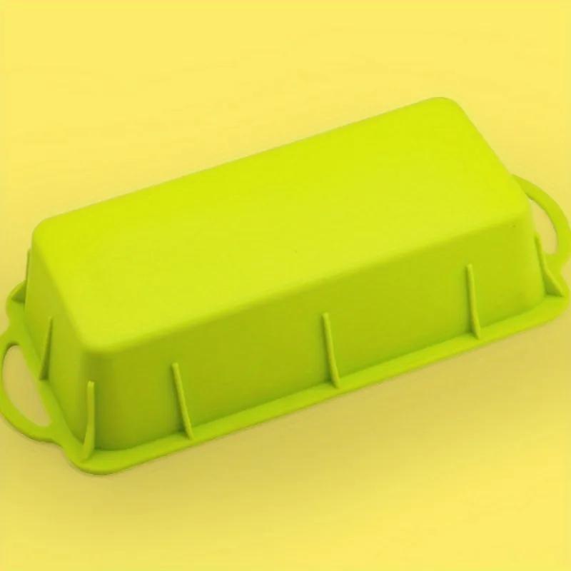 1PC Rectangular Silicone Cake Baking Mold Thickening Household Bread Toast Plate Cake Mold Rising Tool