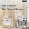 Stainless Steel Countertop Kitchen Knife & Utensil Organizer