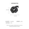 Multi-layer Plaid Pleated Scrunchies for Women Black and White Grid Large Intestine Hair Ties Hair Accessory Party Gift