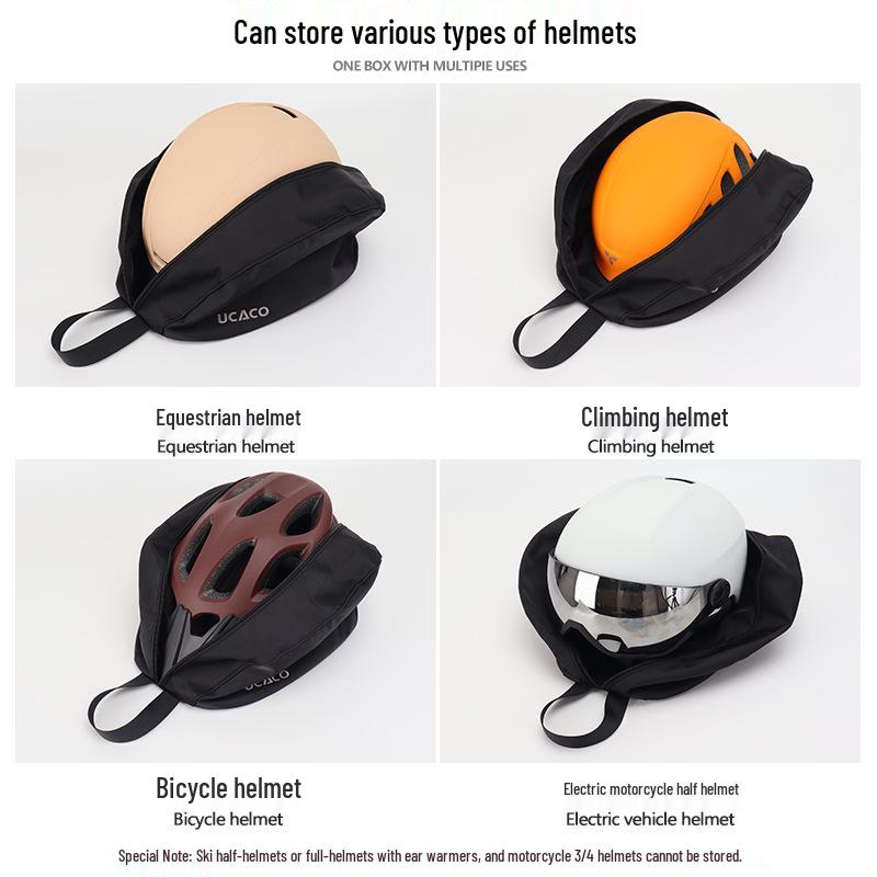 Thickened Waterproof Fabric Helmet Storage Bag for Full/Half Helmets In Cycling & Equestrian