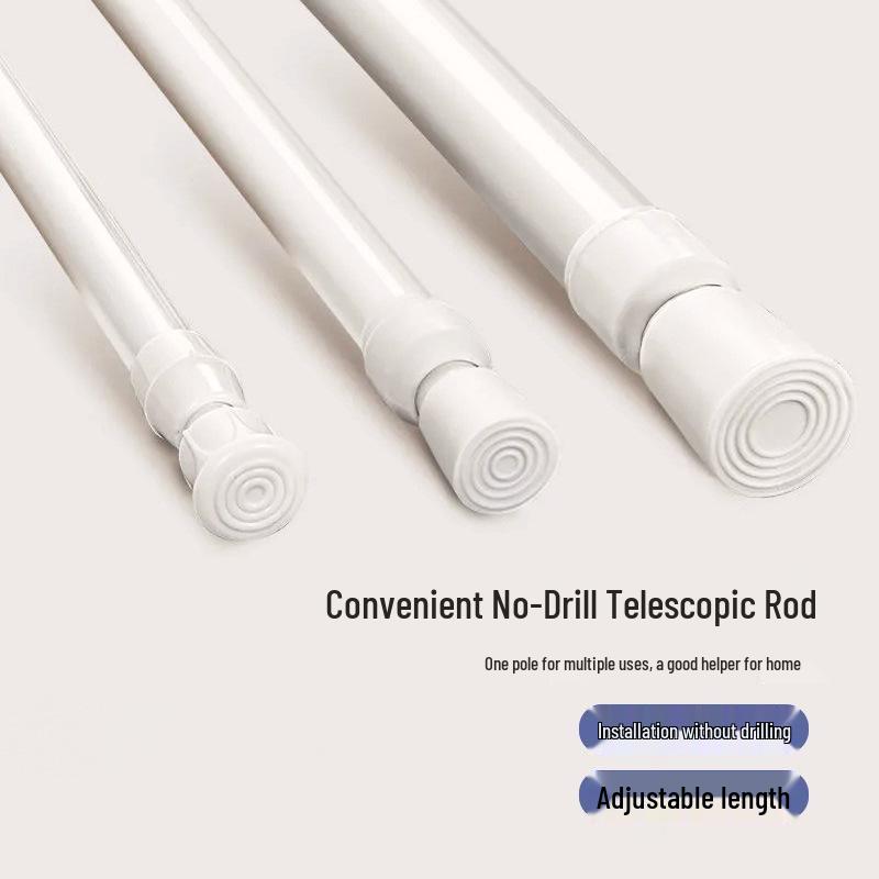 Teleskopische Duschvorhangstange ohne Bohren und Hängestange