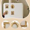 4 Pieces Picture Frame for Refrigerator Wall Art Hanging Antique Resin Photo Studio,