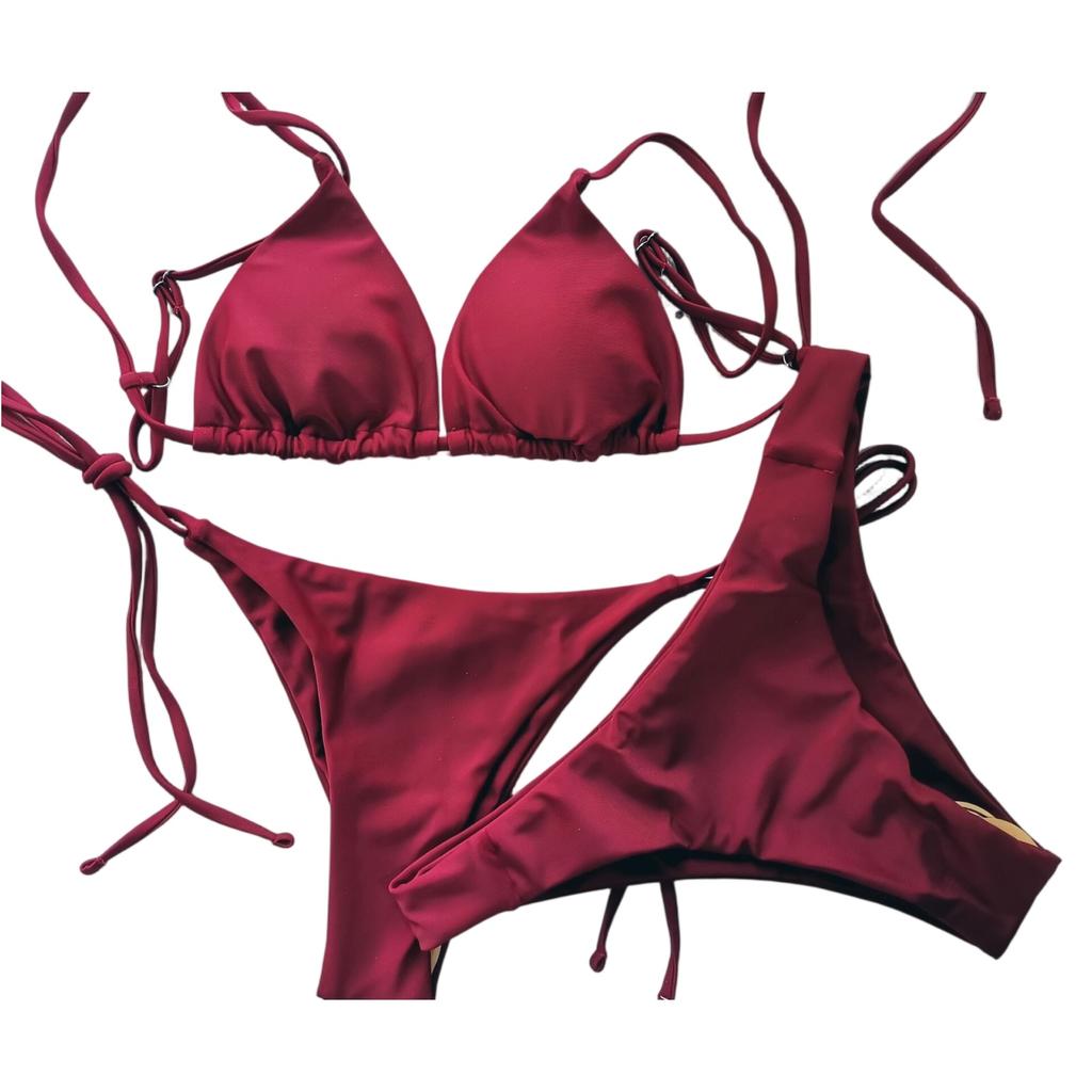 Damen Mode Bikini Zweiteiliges Badeanzug Set