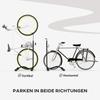 Vertical and Horizontal Bike Rack Bicycle, Storage Stand with Adjustable Hooks, for 24"-29" Wheels, 700c Bike