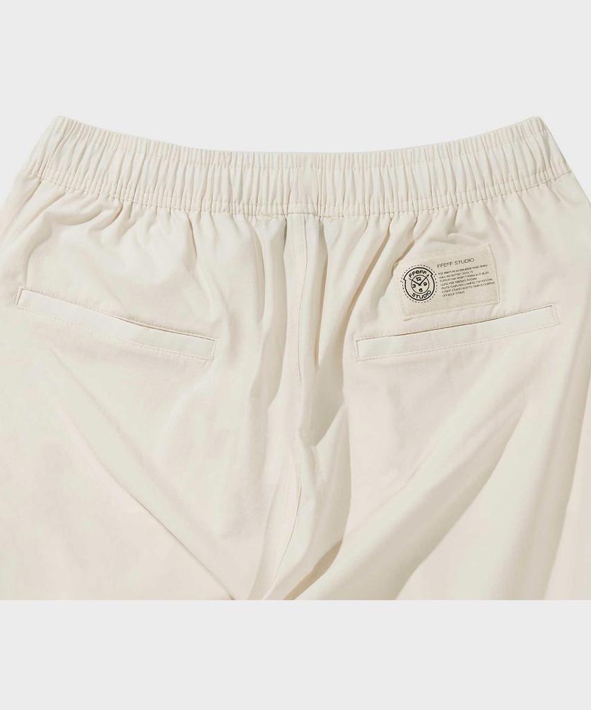 FFEFF STUDIO 23Ss High-Tension Wide Elastic Waist Pants (Cream)