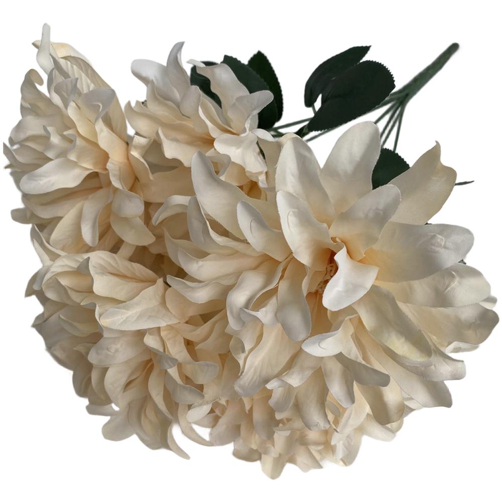 

7 Heads Artificial Flower Flower Artificial Dahlia Pinnata Flower Bouquet For Wedding Floral Arrangement And Decorations off білий колір