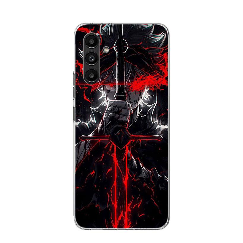 

Black C-Clovers Anime Phone Case for Samsung Galaxy A17 A16 A15 A14 A13 A57 A56 A55 A54 A53 A37 A36 A35 A34 A33 A26 A25 A24 A23 Samsung A55
