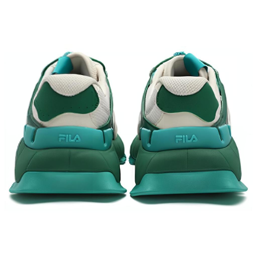 FILA Insetto Fabric Synthetic Leather Comfortable Versatile Low-Top Casual Shoes Women sneaker Off-White Green F12W341106FSV