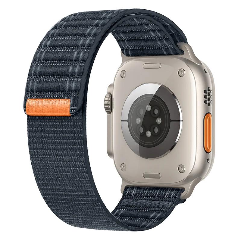 Nylon Solo Loop Strap for Apple Watch Band Ultra 2 49mm 45mm 44mm 42mm 41mm 40mm 38mm Bracelet for Iwatch Series 9 8 7 6 SE 5 4