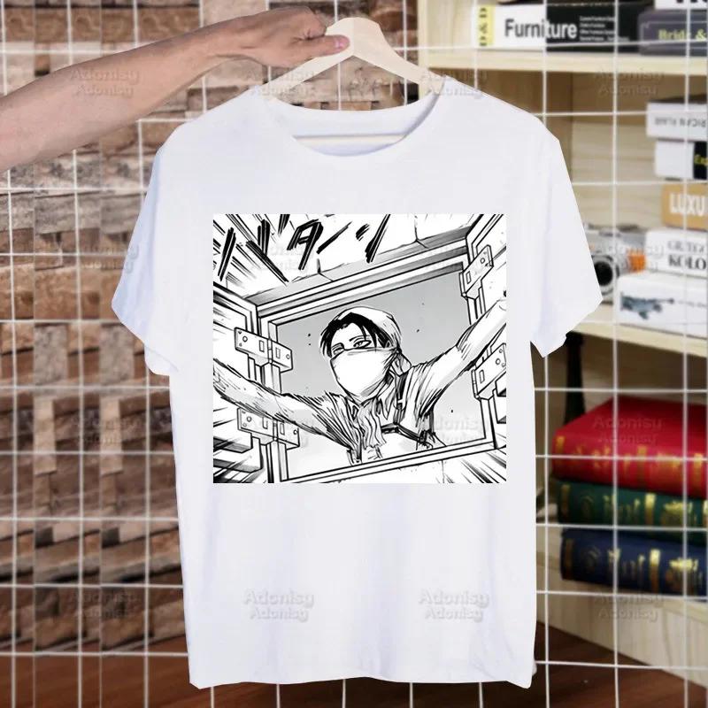 Shingeki no Kyojin Funny T Shirt Men Casual Short Sleeve Attack On Titan Tshirt Homme Manga Japanese Anime Allen T-shirt Tees