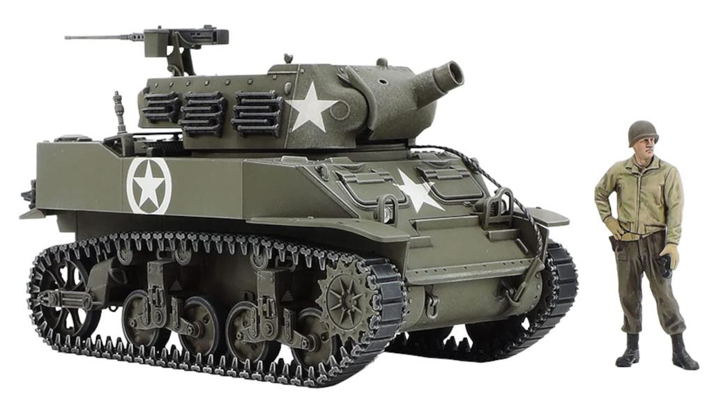Tamiya Military Miniature Series 104 US Army M8 Howitzer Plastic Model Kit 32604 1/48 No. Self-Propelled (Molded Color)