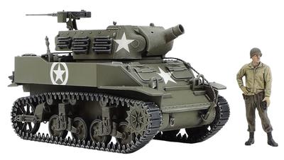 Tamiya Série vojenských miniatur 104 US Army M8 Howitzer Plastikový modelová stavebnice 32604 1/48 Ne. Samohybný (Tvarovaná barva)