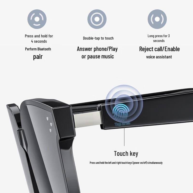 Bach Johann Y10 Wireless Smart Audio Sunglasses