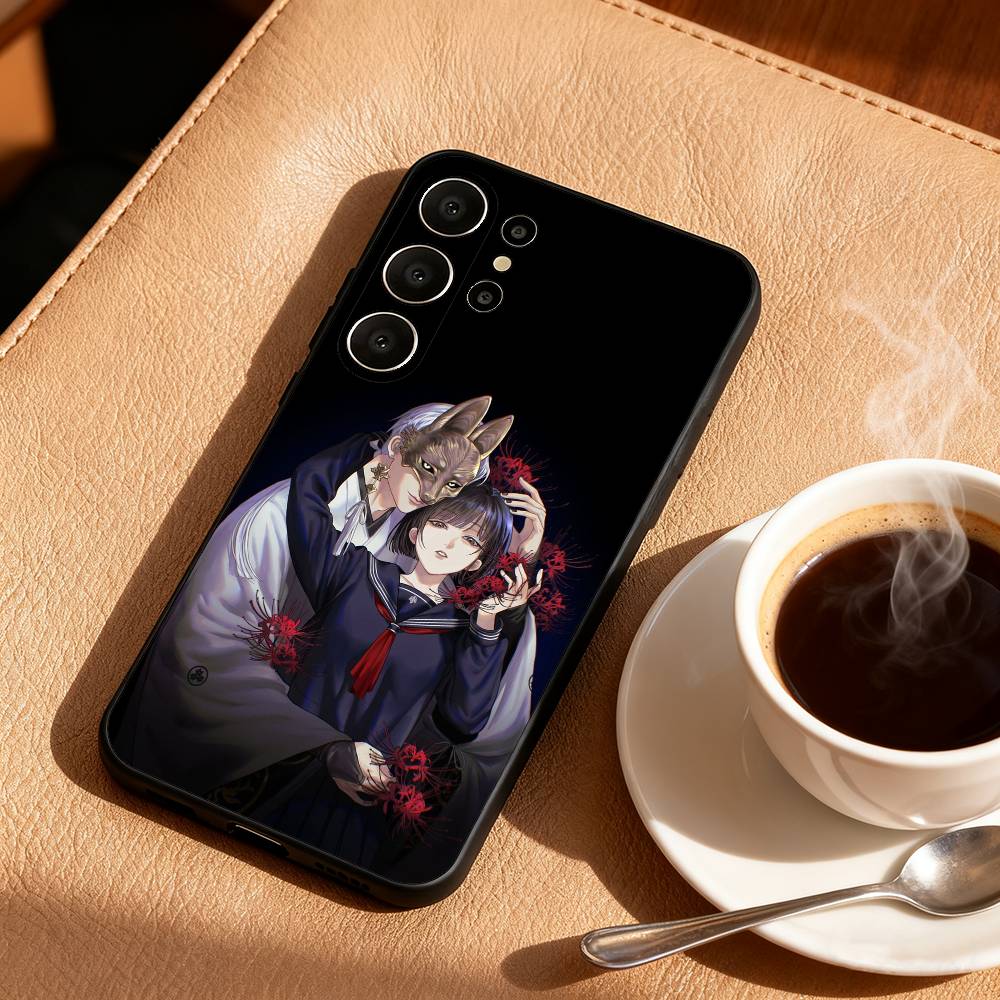 

Mr. Masked Fox and the Female Student Phone Case For Samsung S26,S25,S24,S21,S22,S23,S30,Ultra,S20,FE,Lite,10,9,Black Cover Samsung S25