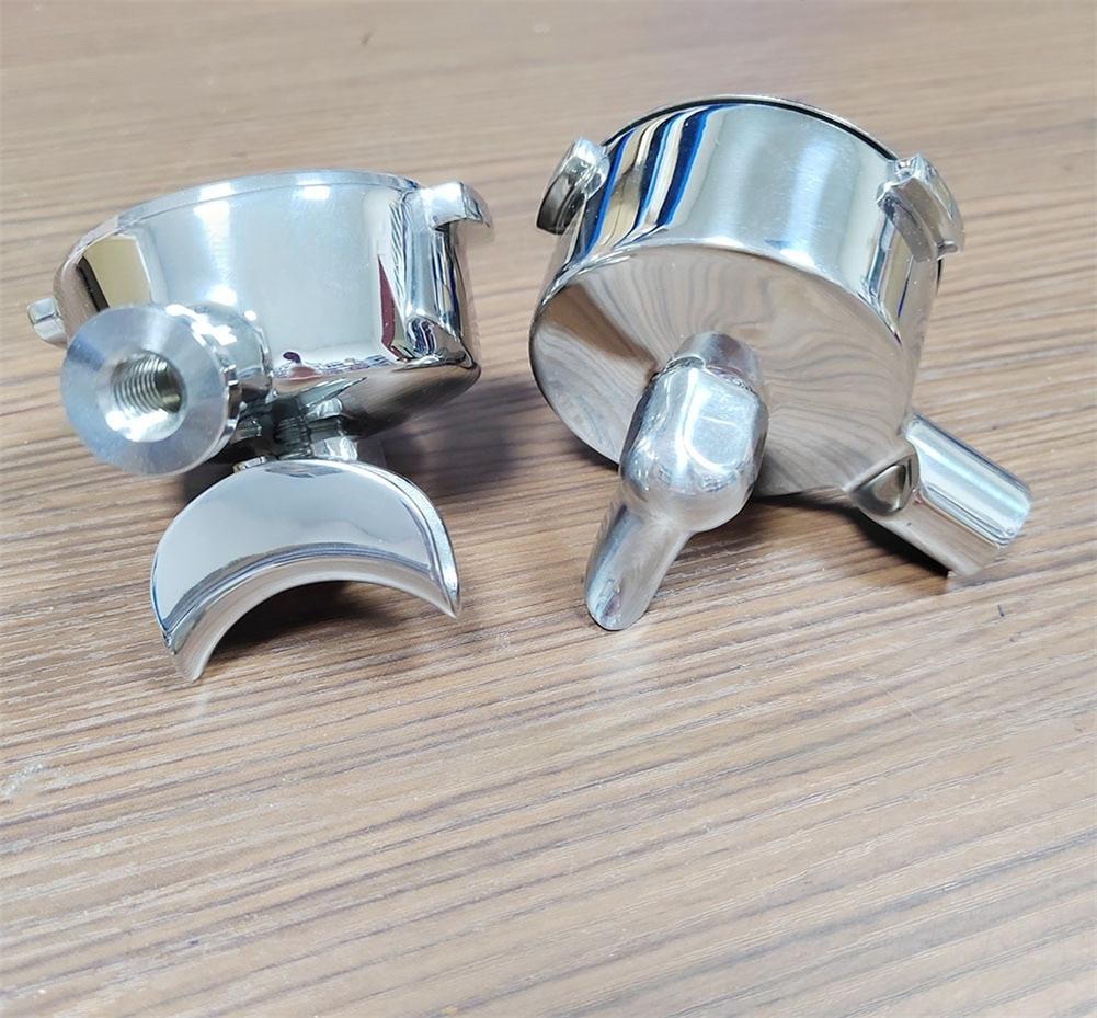 Espresso Portafilter Spout Single Double Coffee for E61 Portafilters Stainless Steel Compatible with 51 53 54 58mm