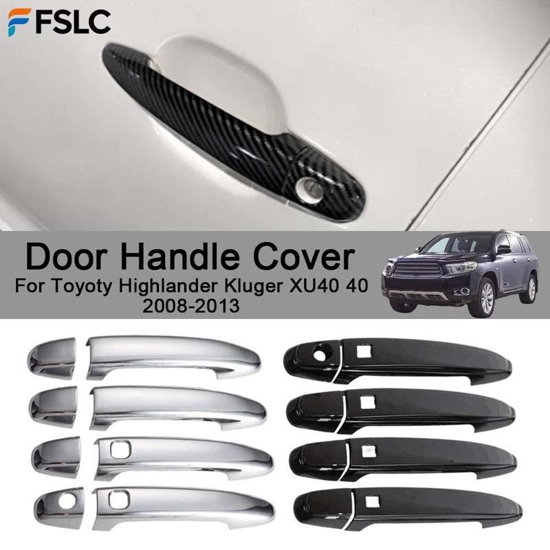 Car Decoration Door Handle Cover For Toyoty Highlander Kluger XU40 40 2008-2013 Cars Accessories Upgrade Modify A Car
