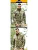 Hanye Men's Tactical Fleece Windbreaker with Stand-Up Collar for City Commuting