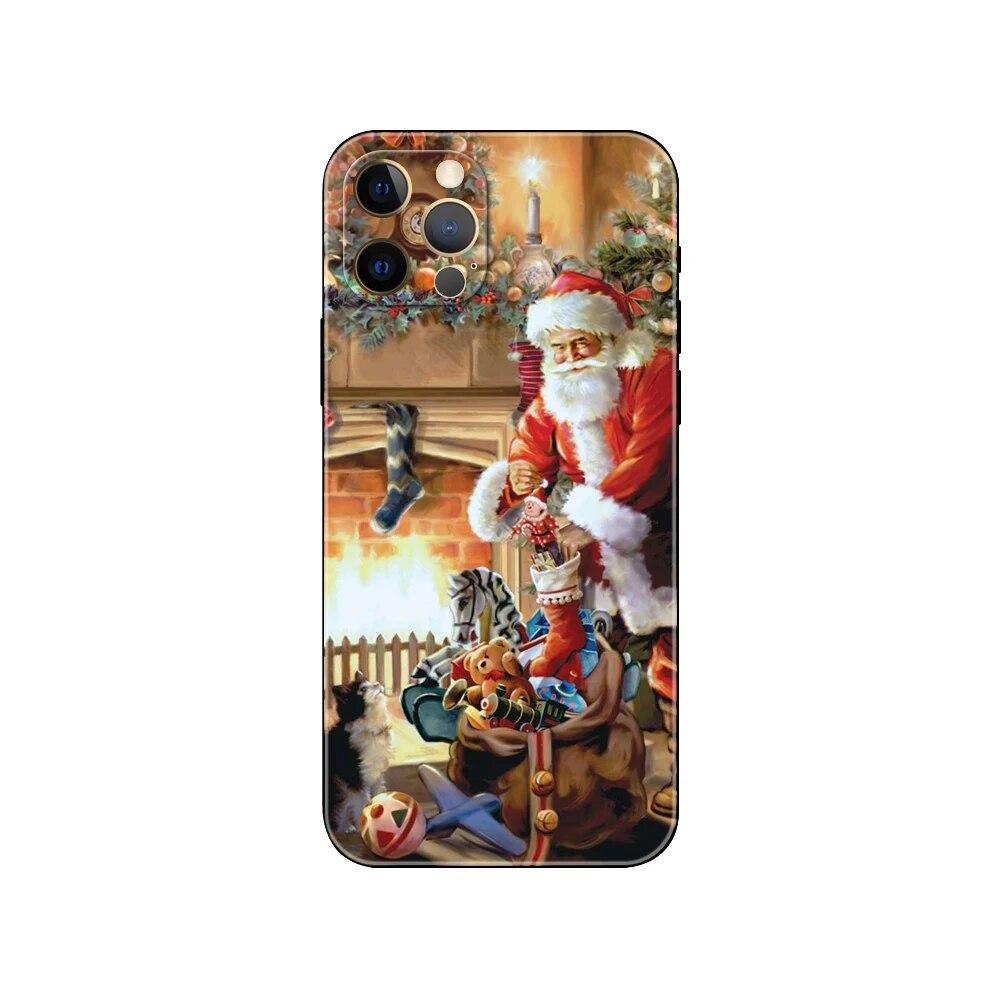 

Новогодний рождественский чехол для телефона iPhone Samsung Galaxy Redmi Xiaomi Oppo OnePlus Note SA 7 8 9 10 11 12 13 14 20 21 22 23 53 54 Pro Max Plus Ultra Xiaomi Mi 9T