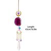 Agate Car Hanging Ornament, Swinging Rear View Mirror Pendant Crystal Car Interior Decorations for Men Women Car Office Room