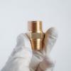 Brass Pipe Hex Nipple Fitting 1/8" 1/4" 3/8" 1/2" 3/4" 1" BSP Male Thread Quick Adapter Coupler Connector for Water Oil Gas