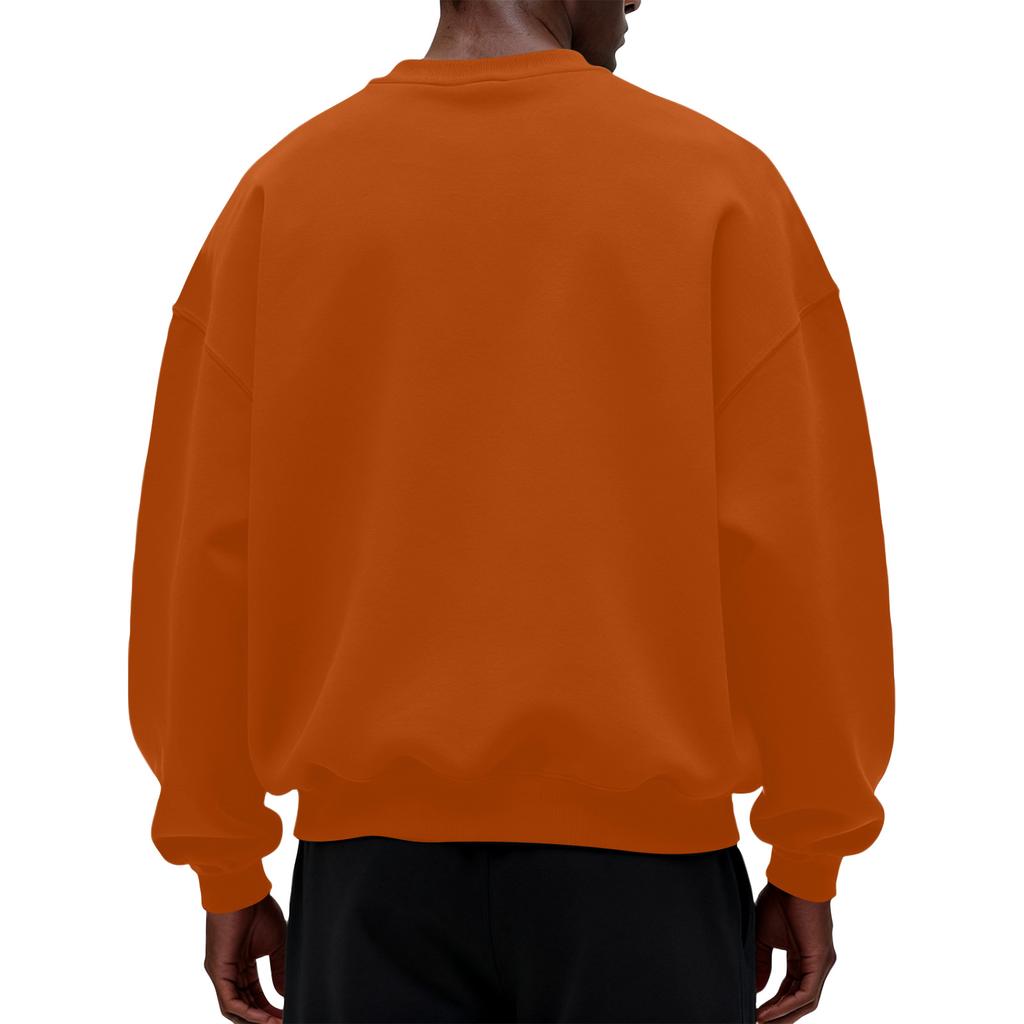 Herren Casual Sport Hoodie Rundhals Langarm Top