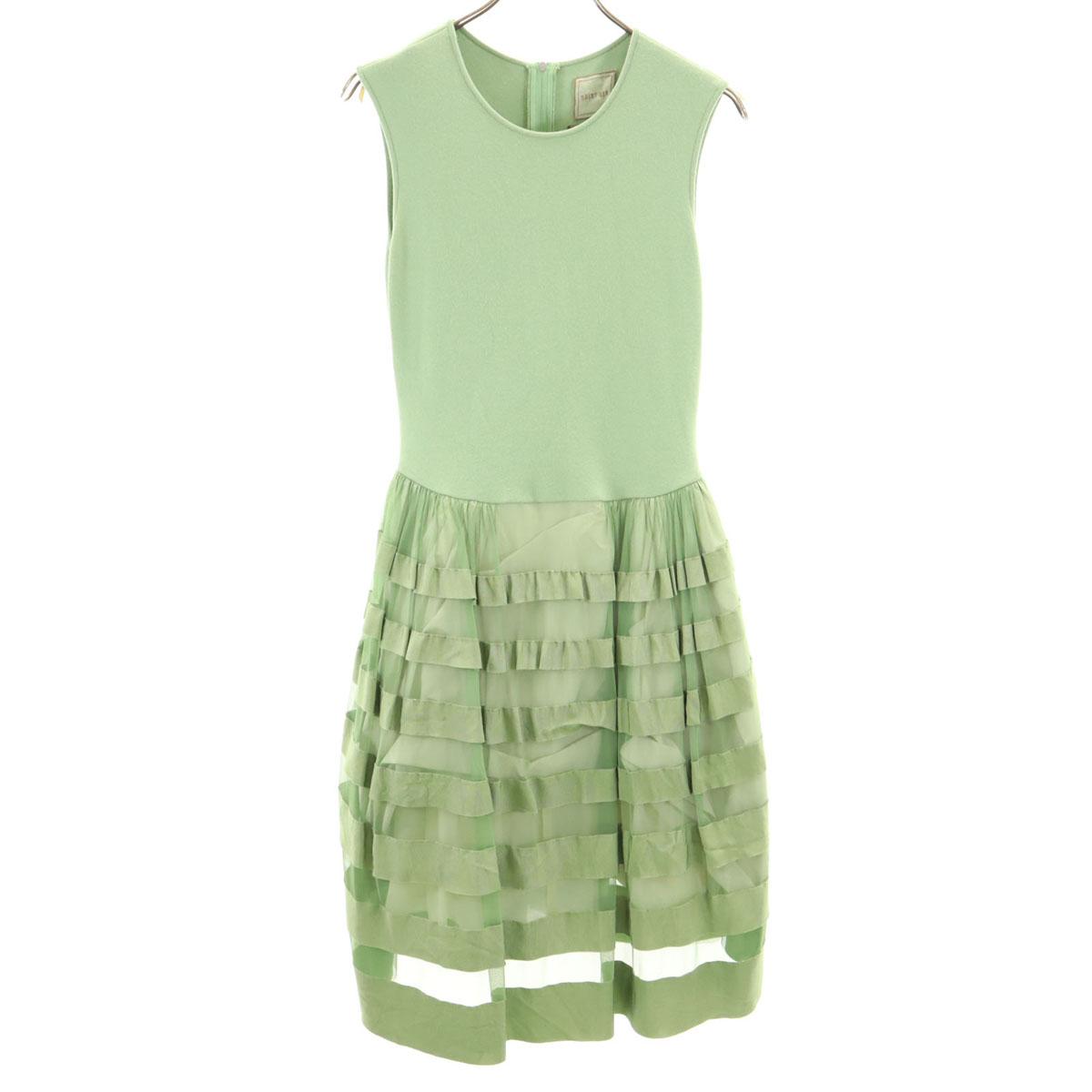 

DAISY LIN For FOXEY made in Japan No sleeve Knit switching one piece 40 Women Used