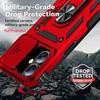Coque de protection - EF CONNECTION - pour iPhone 17 - Rouge - Antichoc - Anti-rayures - Support magnétique
