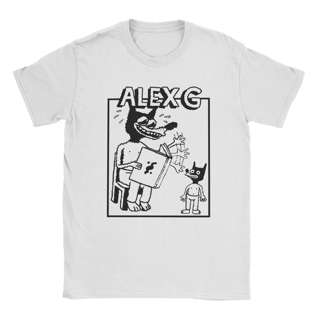 Men Women T-Shirt Singer Alex G Print T-Shirts Hip Hop  Beach Tee Shirt Vintage Pattern 100 Cotton Clothes Birthday Gift