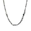 Spliced Titanium and Steel Necklace - Hip-hop Niche High-end Design with A Sense of Style. Stylish Collar Chain for Men. Cool Style.