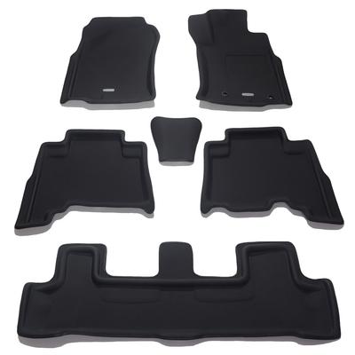 Комплект 3D ковриков Clazzio для 1 Land Cruiser Prado H25 7-местный НОВЫЙ Резиновый тип Черный ET0254 (2013)/9~ [5EETC0254K]