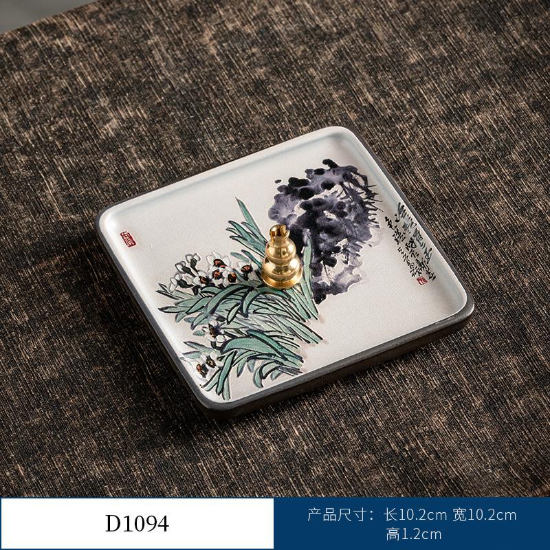 

Эмалевая подставка для благовоний в стиле китайского императора, ретро, синяя, с цветочным узором, керамическая, для благовоний-палочек, винтажный домашний декор, подарок