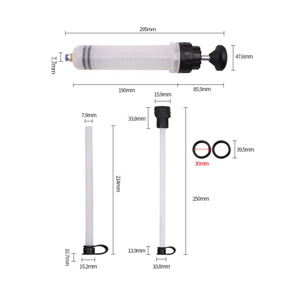 Auto Brake Fluid Extractor Auto Oil Change Syringe with Hose Dual Purpose Oil Change Tool 500cc Automotive Supplies