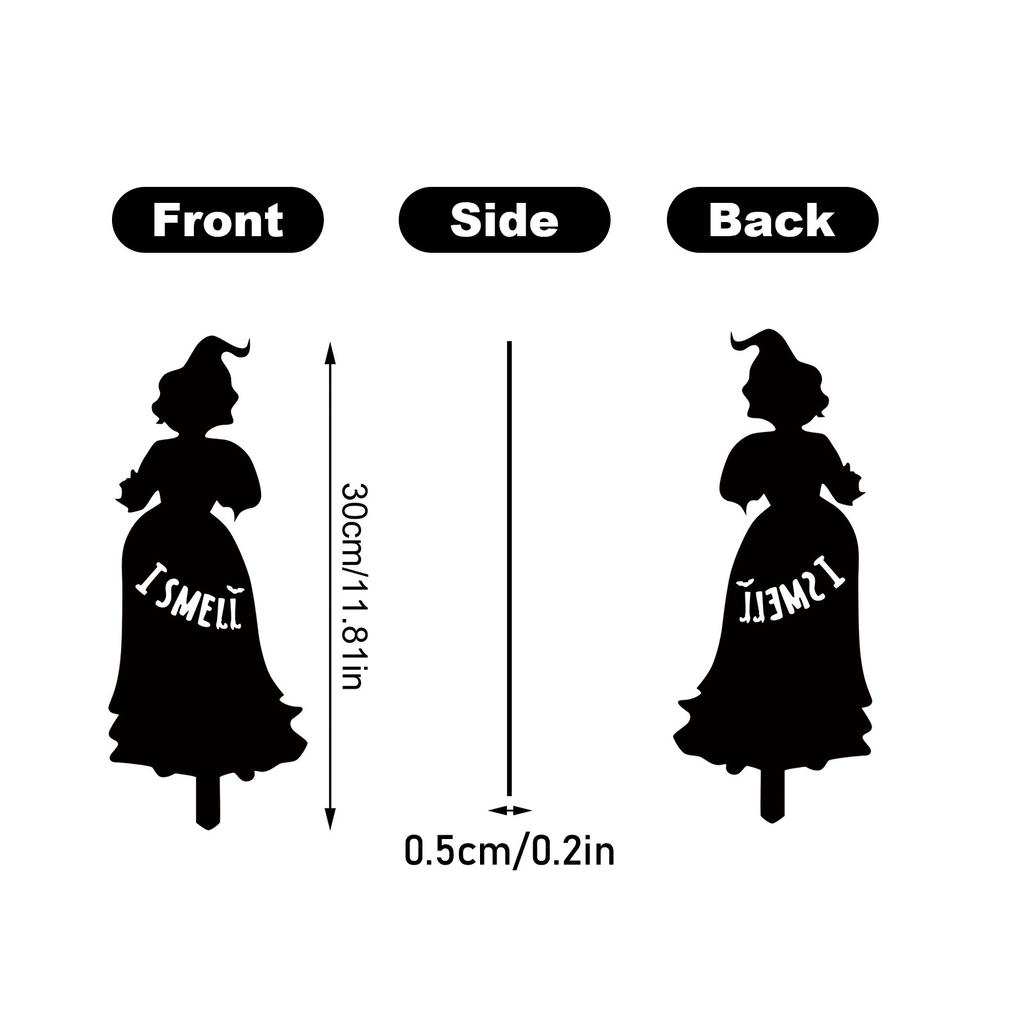 Halloween Witch Card Placement, Outdoor Courtyard Layout, Props, Wrought Iron Card Placement, Holiday Decoration 3pc