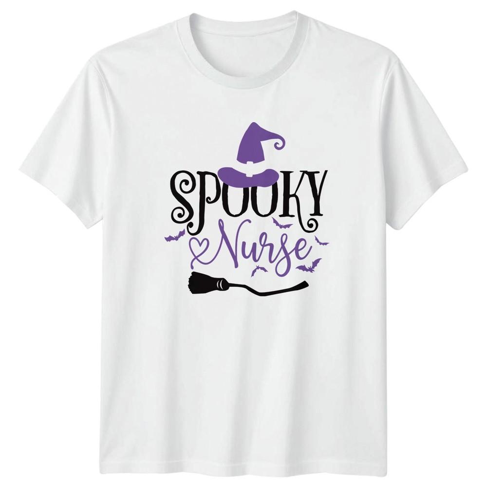 Spooky Nurse TShirt Witchy Medical Profession Halloween S