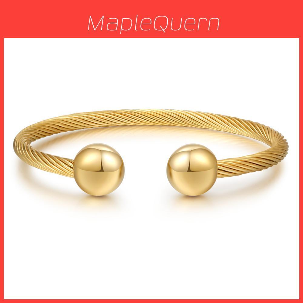 Bracciale da Donna in Acciaio di Titanio con Design a Filo Inclinato per Regalo e Moda