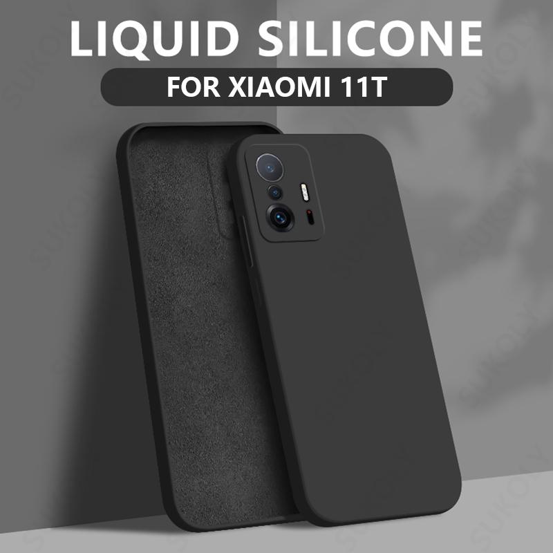 For Xiaomi 11T 13T Pro Case Liquid Silicone Soft Cover Fundas For Xiaomi Redmi Note 11 12 13 Pro 5G 11s Coque