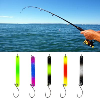 5 Pieces Fishing Spoons Lures Double-sided Metal Sequins Fishing Lures Fishing Accessories for Trout Walleye Salmon-Pike
