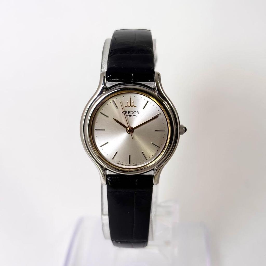 Used Seiko Credor Genuine Belt Round Ladies Watch [Working, New Battery]