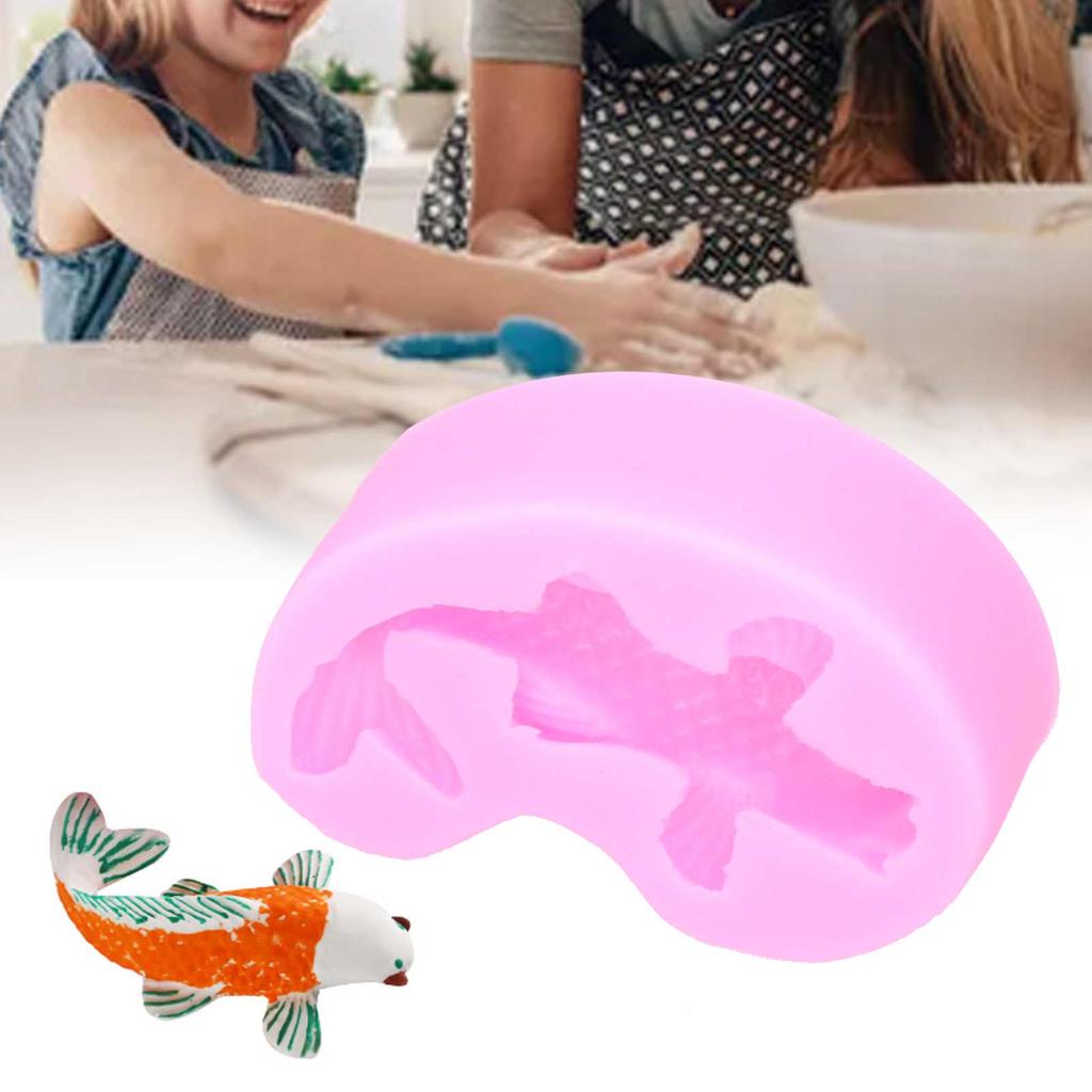 Goldfish Shape Mold   Liquid Silicone Fondant Mold Cake Chocolate Decoration Mold