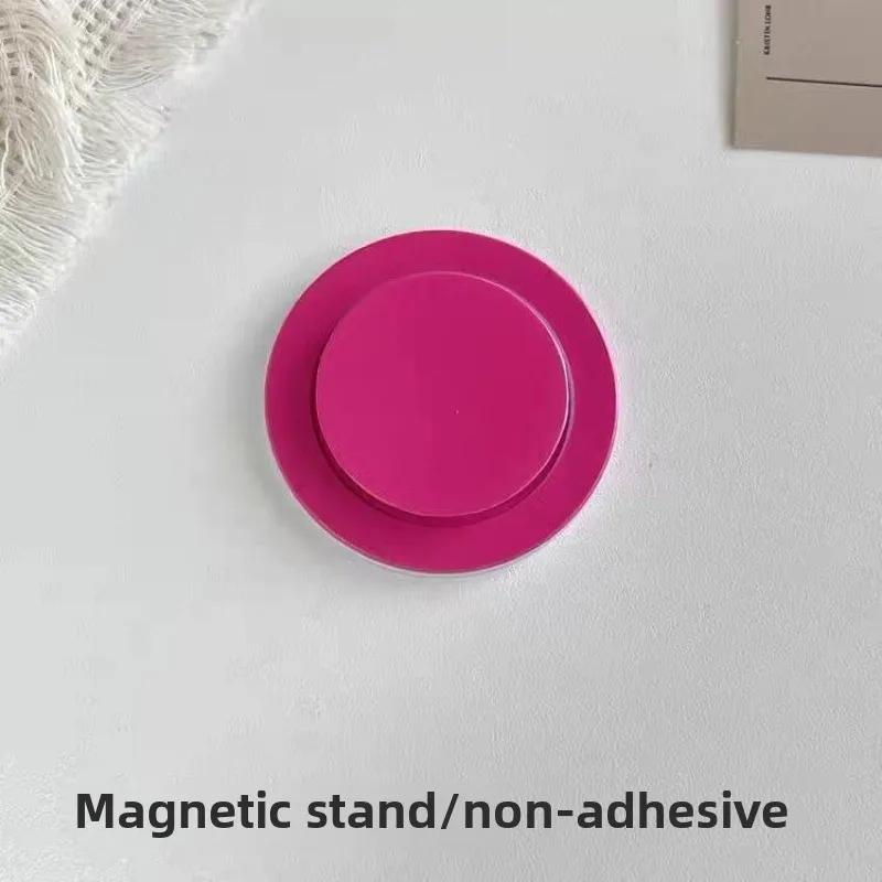 Per Magsafe Magnetico Carino Caramella Retrattile Airbag Supporto Stand Ins Colore Solido Rotondo Impugnatura Telefono Porta Carica Wireless Dito