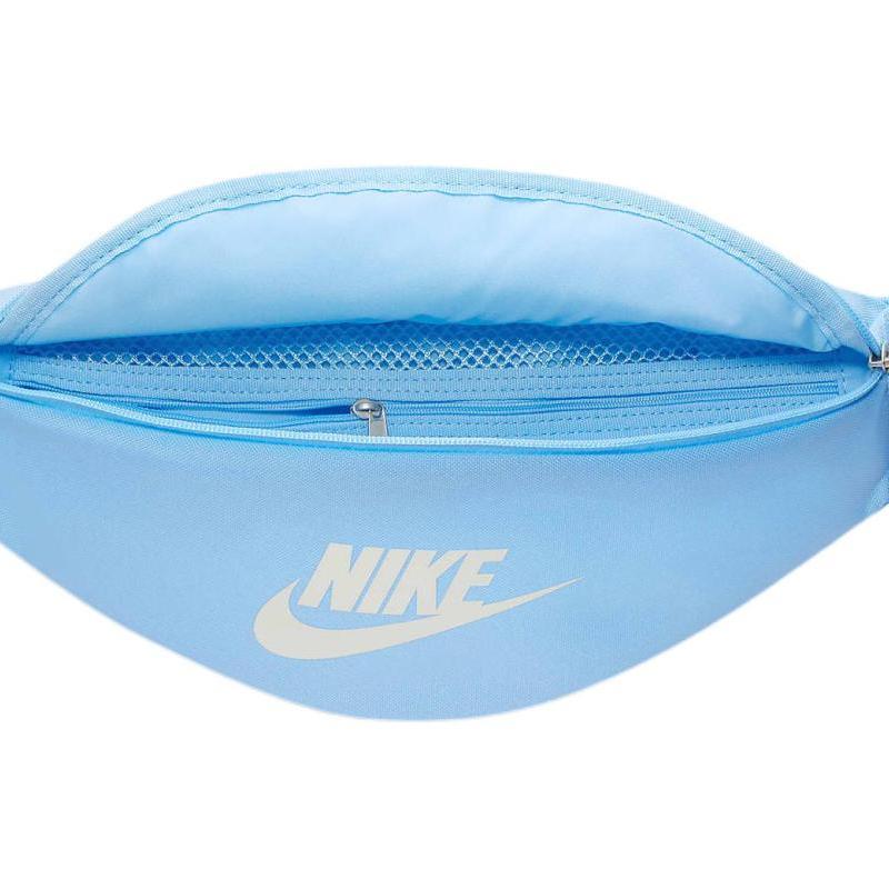 Nike Heritage Nylon Fanny Pack Unisex Aquarius Blue & Sailboat White Casual DB0490-407
