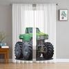 Truck Car Cartoon Window Treatment Tulle Modern Sheer Curtains for Kitchen Living Room the Bedroom Curtains Decoration