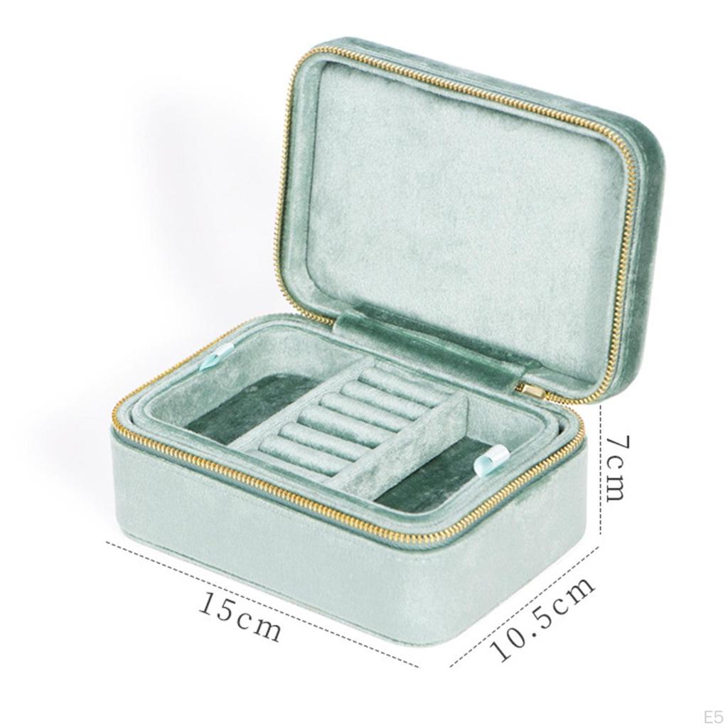 Organizer Box, Container Gift Portable Travel Case Display Er for Necklaces Earring Birthdays