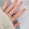 Full Paved Zircon Chain Link Ring For Women Fashionable Luxury Statement Index Finger Jewelry Trendy Personalized