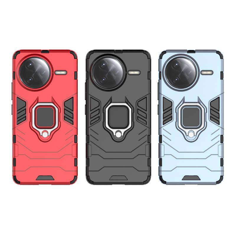 For Xiaomi Redmi K80 Pro K80Pro Back Cover Phone Case Shockproof Armor Anti-Fall Metal Ring Holder Magnetic Protect Funda Coque